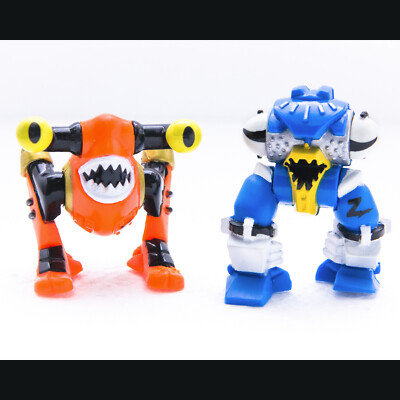 Vtg. 1993 Galoob Z-Bots JAWBREAKER & BUGEYE Figure Lot | Burger King Kids Meal