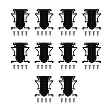 10 Sets 35mm PCB DIN C45 Rail Adapter Circuit Board Mounting Bracket Stand Ca...