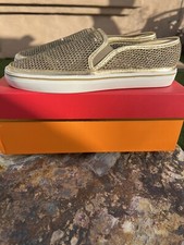 Kate Spade Sallie Gold Mesh Flats Size: 9