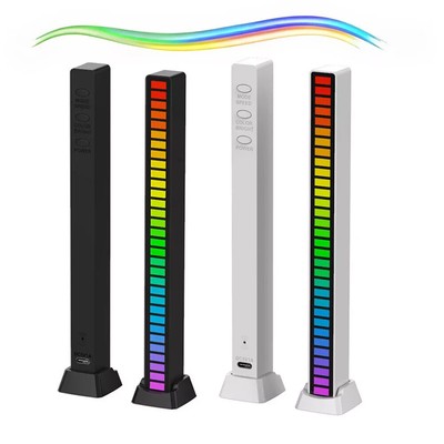 RGB Activated Music Rhythm Lamp Bar Sound Control LED Ambient USB Lights Stripe