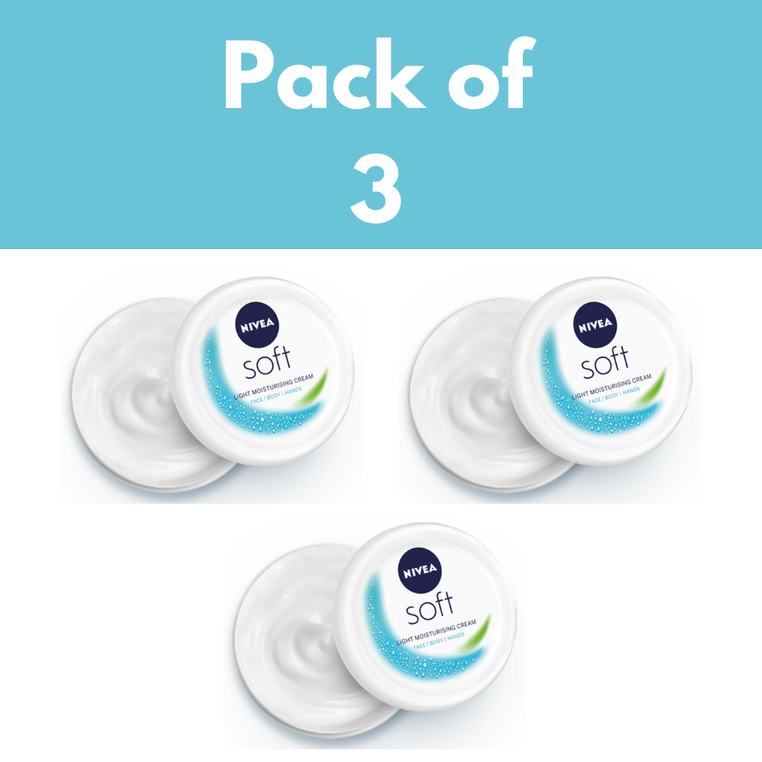 NIVEA Soft Light Hydrating Moisturizer For Face Hand & Body 50ml