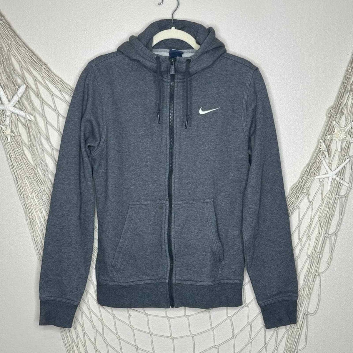 charcoal nike zip hoodie