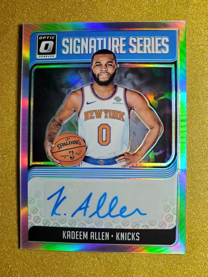 2018-19 Optic Signature Series Silver Holo Kadeem Allen #SG-KAL Prizm Auto Mint - Image 2 of 4