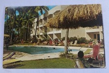 Vintage Postcard c1978~ Golden Palm Hotel Pool View ~ Barbados West Indies