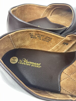 The Vermont Country Store Slippers Loafer Mens Classic Brown  display picture 1