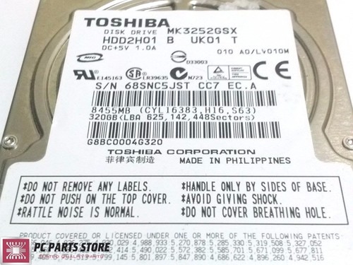 Toshiba 320GB 2.5" MK3252GSX HDD2H01 B UK01 T G002217A FOR PCB PARTS REPAIR - Picture 2 of 5