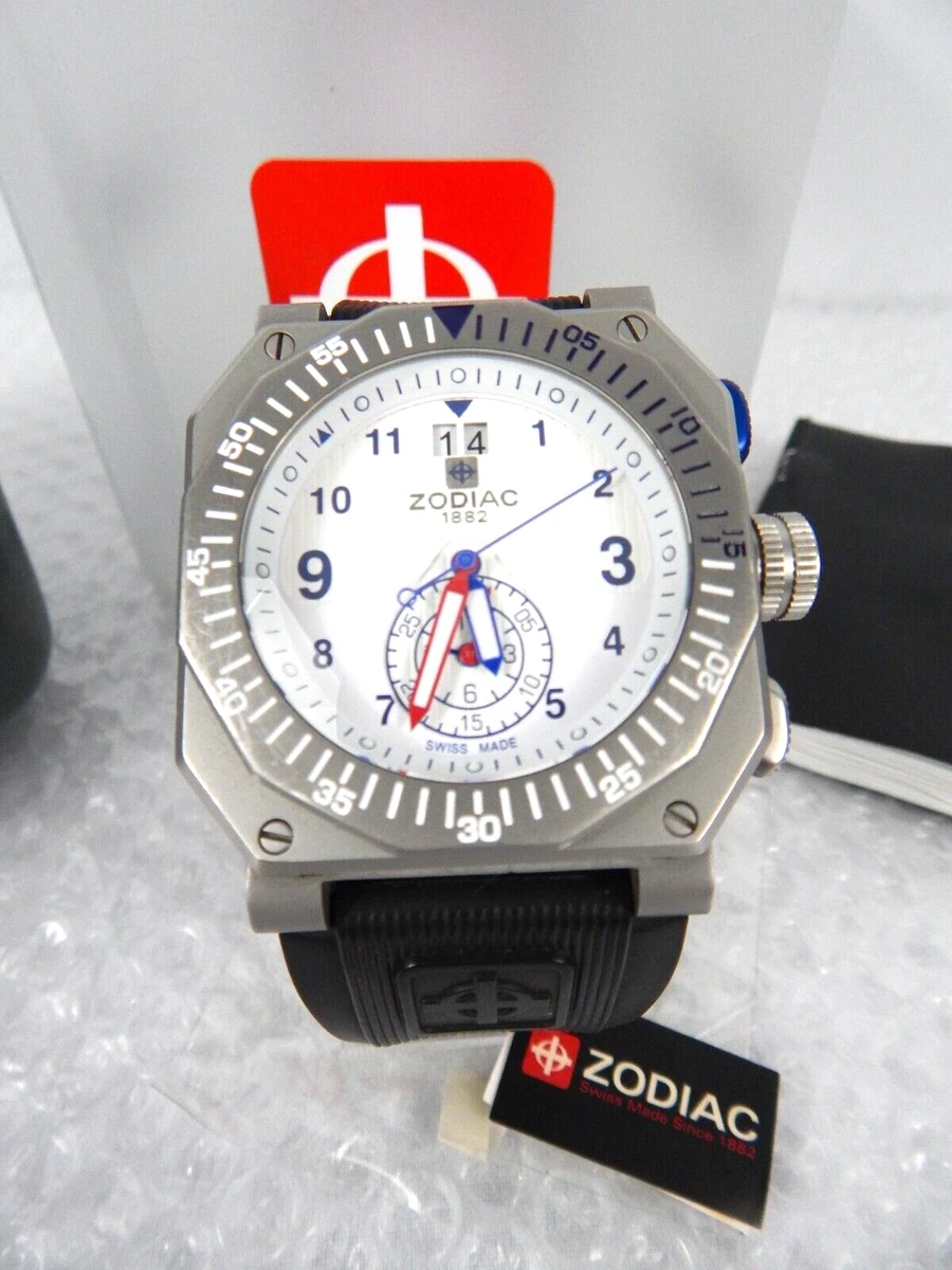 ZODIAC CHRONOGRAPH ZMX01 ZO8501 SWISS QUARTZ 46MM WATCH