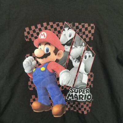 Boys M&O Mario Character Graphic T-Shirt Size Youth Large Boys M&O Mario Character Graphic T-Shirt Size Youth Large