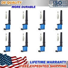 For Ford Gt Mustang 5.4l V8 03-14 8pcs Racing Ignition Coil Ngk Spark Plug