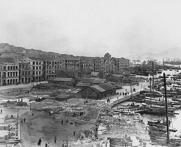Hong Kong's Central District 1879 Old Photo