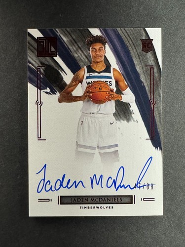 Jaden McDaniels 2020-21 Panini Impeccable Rookie Auto /88 #RA-JAD Timberwovles - Bild 1 von 2