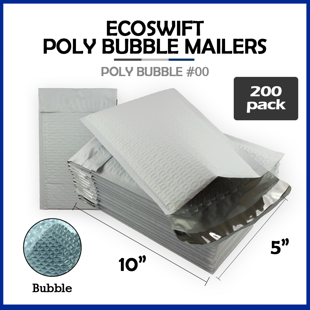 Fuoribordo 10 Cv Buste Imbottite 25 Pezzi #00 5x10 Pollici EcoSwift Poly Bubble Mailers Per Spedizioni Buste Polibolla 5x10 Pollici - Foto 9
