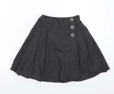 George Girls Grey Polyester Blend A-Line Skirt Size 10-11 Years