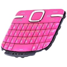 KIT RICAMBIO TASTI TASTIERA per NOKIA C3-00 C300 ROSA PINK Cover Guscio Keypad