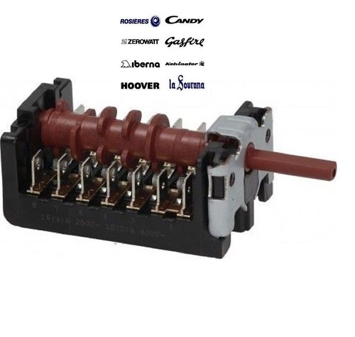 COMMUTATORE FORNO CANDY HOOVER ROSIERES - SELETTORE 7 POSIZIONI 42814748 |  eBay