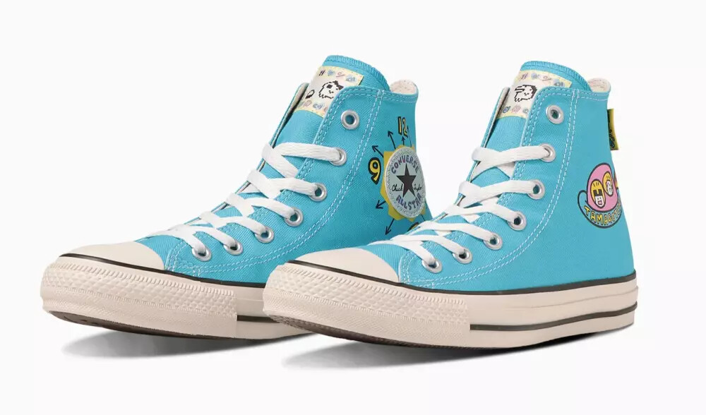 国内配送 CONVERSE ALL STAR TAMAGOTCHI HI BLUE Converse ALL STAR TAMAGOTCHI HI Sneakers Blue / White Made
