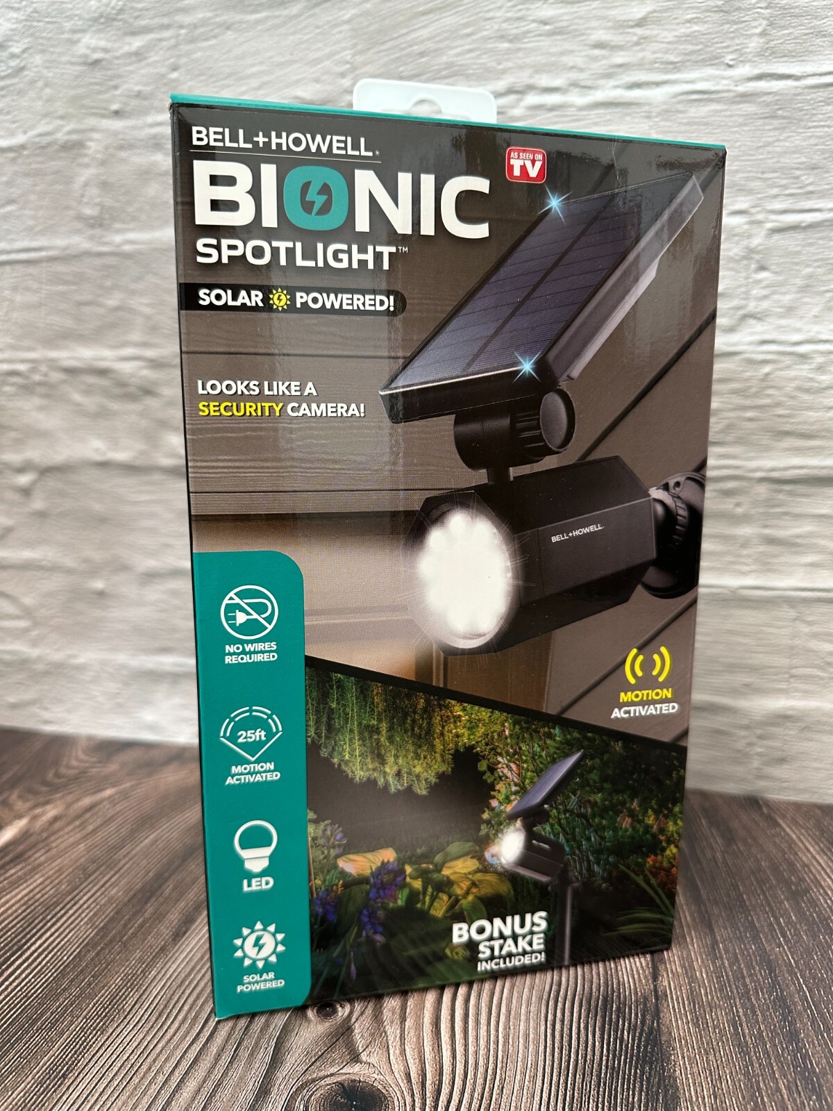 Bell + Howell Bionic Spotlight LED Solar Powered Outdoor Motion Sensor ...