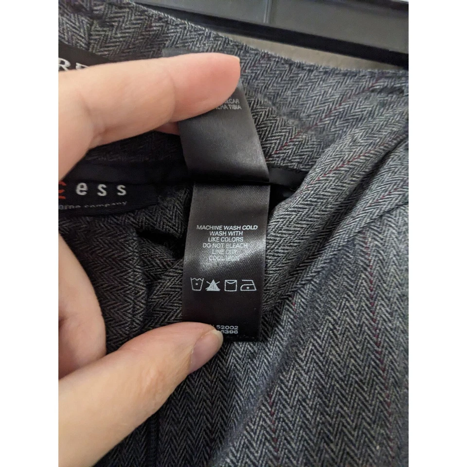 Axcess женщин черный серый эластичной высоты прямые штанины платье брюки размер 14 - Изображение 4 из 4