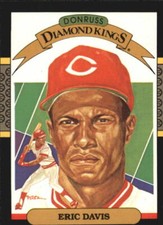 1987 Leaf Diamond King Canadian Version #22 Eric Davis - NM-MT