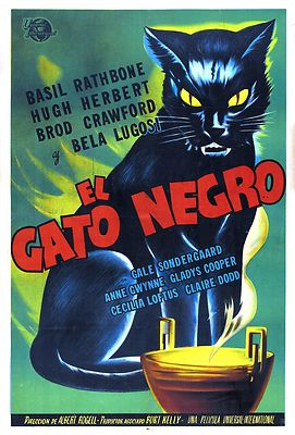 The Black Cat 1941 Retro, Vintage Movie Poster A0-A1-A2-A3-A4-A5-A6-MAXI 288