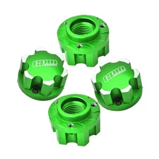 GPM Aluminum 7075 Alloy Wheel Adapters Green Pro-Line Tire for 1:5 X-Maxx / XRT