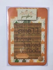 Handmade, Embellished Scrapbooking Pocket Page Journal Card 4" x 6"