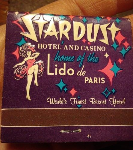 Vtg Matchbook UNSTRUCK Las Vegas STARDUST Casino Girlie Cabaret Risque Burlesque