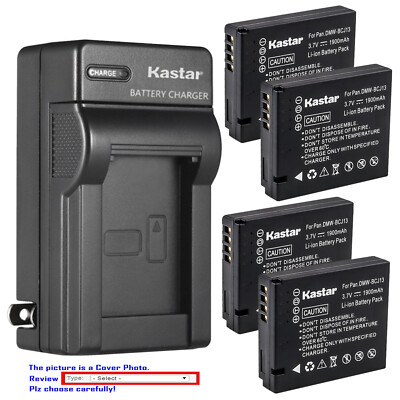 Kastar Battery AC Wall Charger for Leica Original BP-DC10 DC10-E DC10-U BC-DC10
