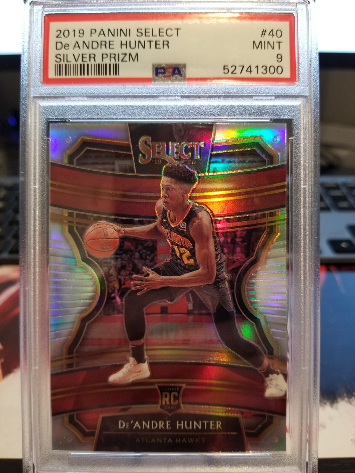 2019-20 Select De'Andre Hunter Silver Prizm Concourse Rookie RC #40 PSA 9 MINT