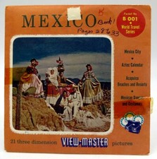 View-Master B001, Mexico, S4 Package, 1957, 3 Reel Set