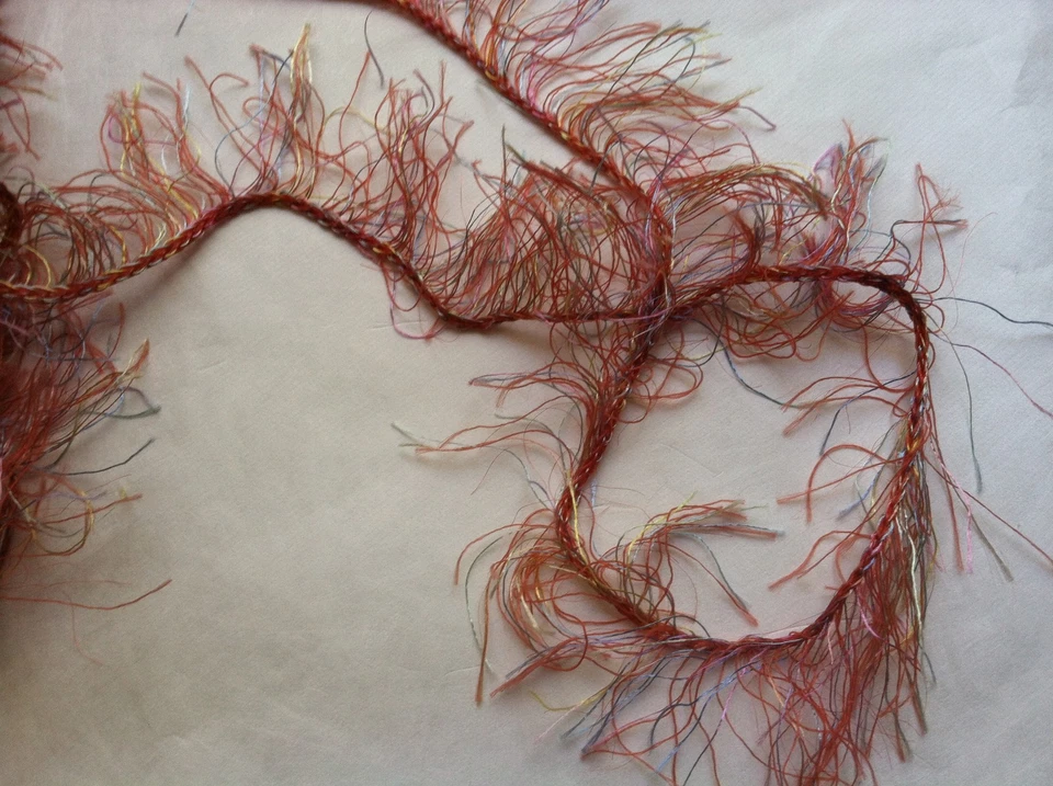 Hilo de pestañas Artful Yarns Galaxy #269 Saturn naranja-rojo azul rosa amarillo 50 g 51 años Foto 2 de 3