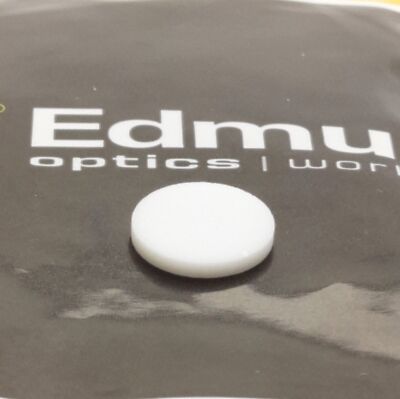 Edmund Optics 34469 White Diffuser Glass, ø10mm x 1.25mm, 400-700nm, Plano