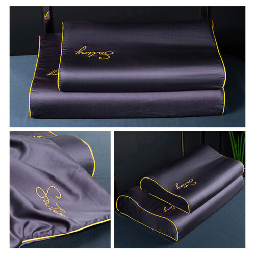 Funda de almohada de seda contorno de espuma viscoelástica fundas de almohada de látex 30*50 cm - Imagen 17 de 28