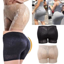 FAKE ASS Womens Booty Hip Enhancer Body Shapers Padding Panty Push Up Bum Shorts