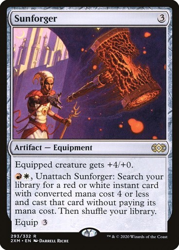 Sunforger x1 Double Masters #293 MTG Magic the Gathering Artifact Equipment Card