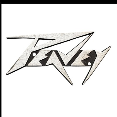 #ad Peavey Vtg Metal Logo Amp Badge Plate Brushed Steel 1960 70s Classic Style 6quot;x3quot; $79.95