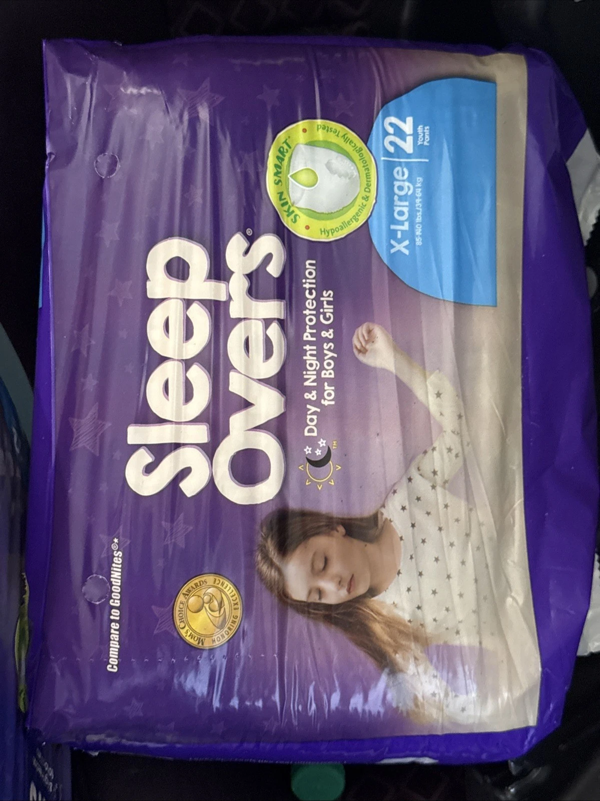 Sleep Overs Youth Underwear X-Large 85-140 lbs 4 Packs 22 Ct (88 Total) Garments