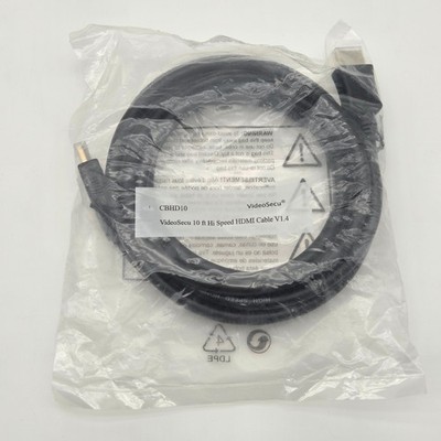 VideoSecu 10ft Hi Speed HDMI Cable- New