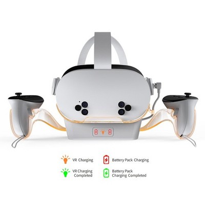 DOBE Charging Kit Designed for Quest2 Quest3 Quest3S VR Headset, supports 5V 3A