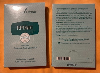 Young Living Essential Oils Sample / Travel Packets
