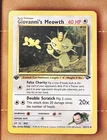 Pokemon Card Giovanni's Meowth 1st Edition Gym Challenge Uncommon 43/132 Mint