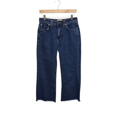 We The Free Urban Outfitters Jeans Womens 26 Raw Hem Cropped Dark Wash