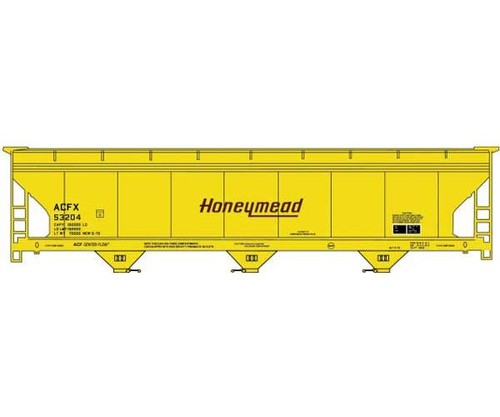Escala Accurail HO ~ ACF 47' 3 bahías tolva cubierta de flujo central ~ Honeymead ~ 81762 | Zustand: New
