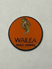 Wailea Golf Club 1" Coin Style Golf Marker - Maui, Hawaii - A Beauty 