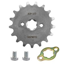 420-17T 17mm Motorcycle Front Engine Sprocket Replacement for 50cc 70cc 90cc ...