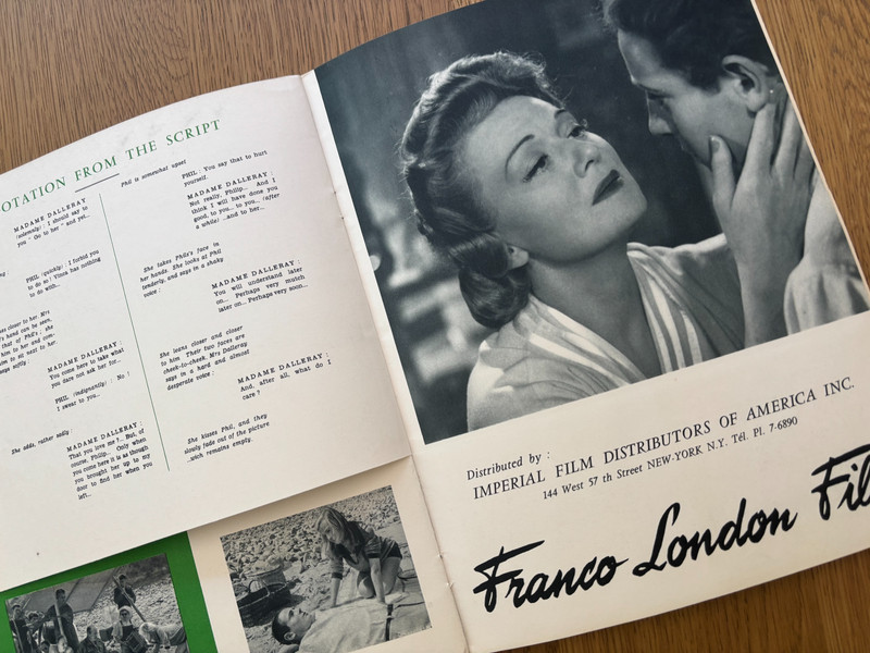 RARE 1954 press book THE GAME OF LOVE CLAUDE AUTANT LARA CONTROVERSIAL FILM