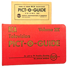 New Old Stock In Box - 1952 - Television Pict-O-Guide Tube Manual - 220 Pages