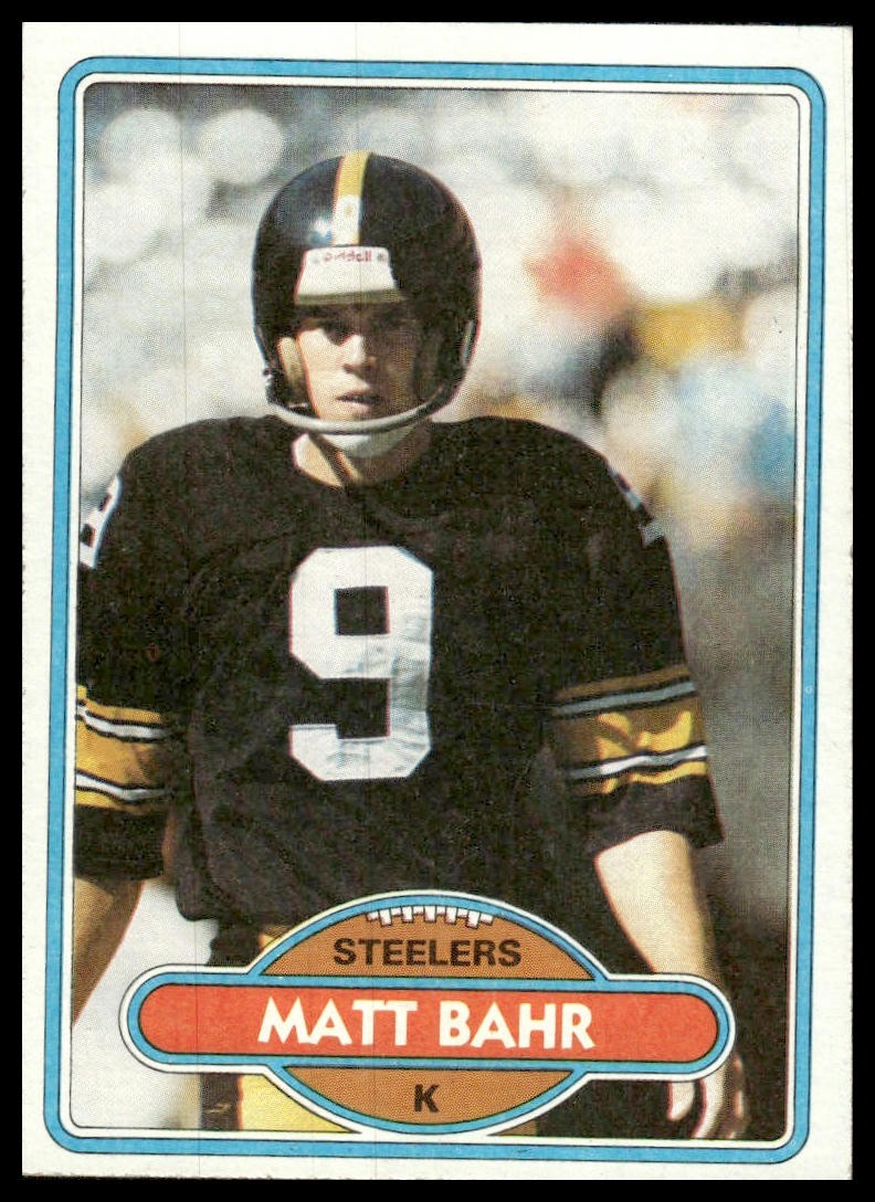 Matt Bahr #31 Football Cards 1980 Topps trading card — raw and PSA graded price guide