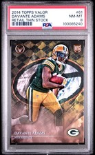 2014 TOPPS VALOR DAVANTE ADAMS RC PSA 8 #61 GREEN BAY PACKERS ROOKIE