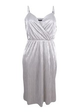 GUESS Women's Shimmer-Pleated Dress